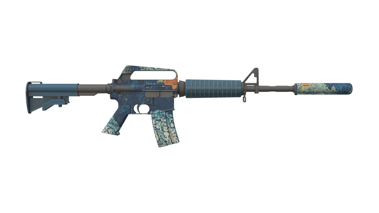 M4A1-S | Solitude seed #34, back