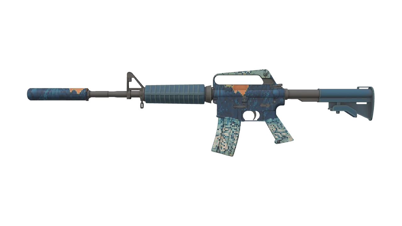 M4A1-S | Solitude seed #34, front