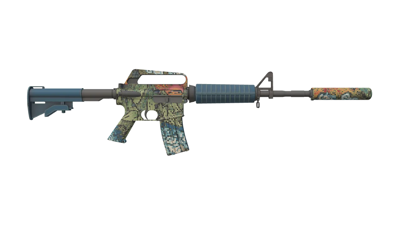 M4A1-S | Solitude seed #342, back