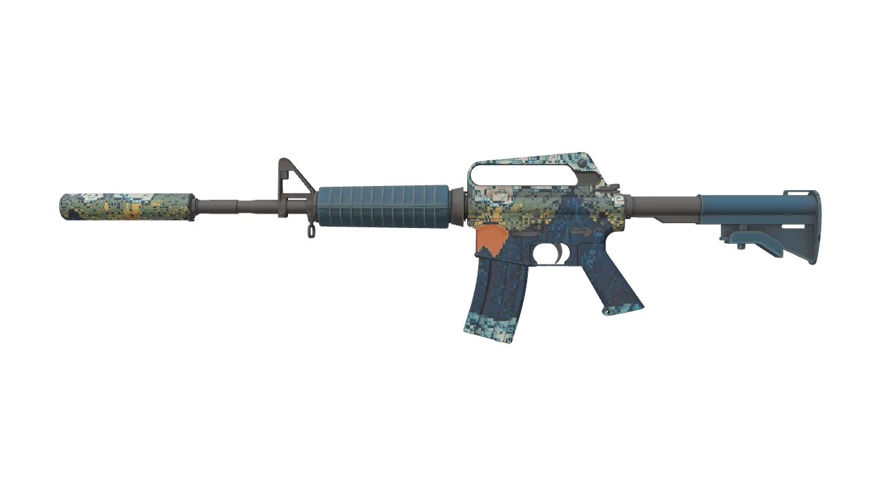 M4A1-S | Solitude seed #343, front