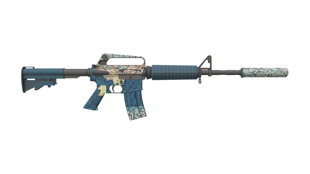 M4A1-S | Solitude seed #347, back