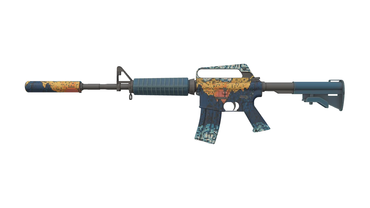 M4A1-S | Solitude seed #351, front