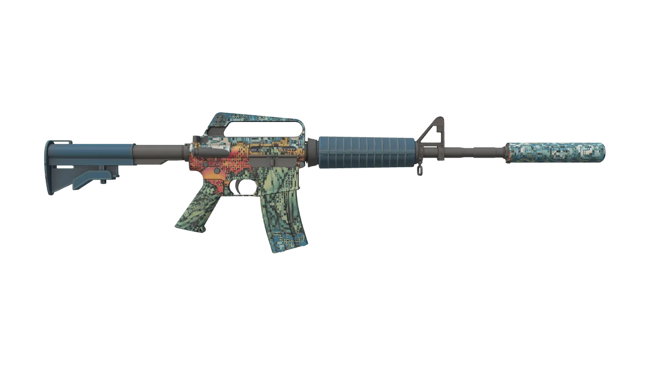 M4A1-S | Solitude seed #352, back