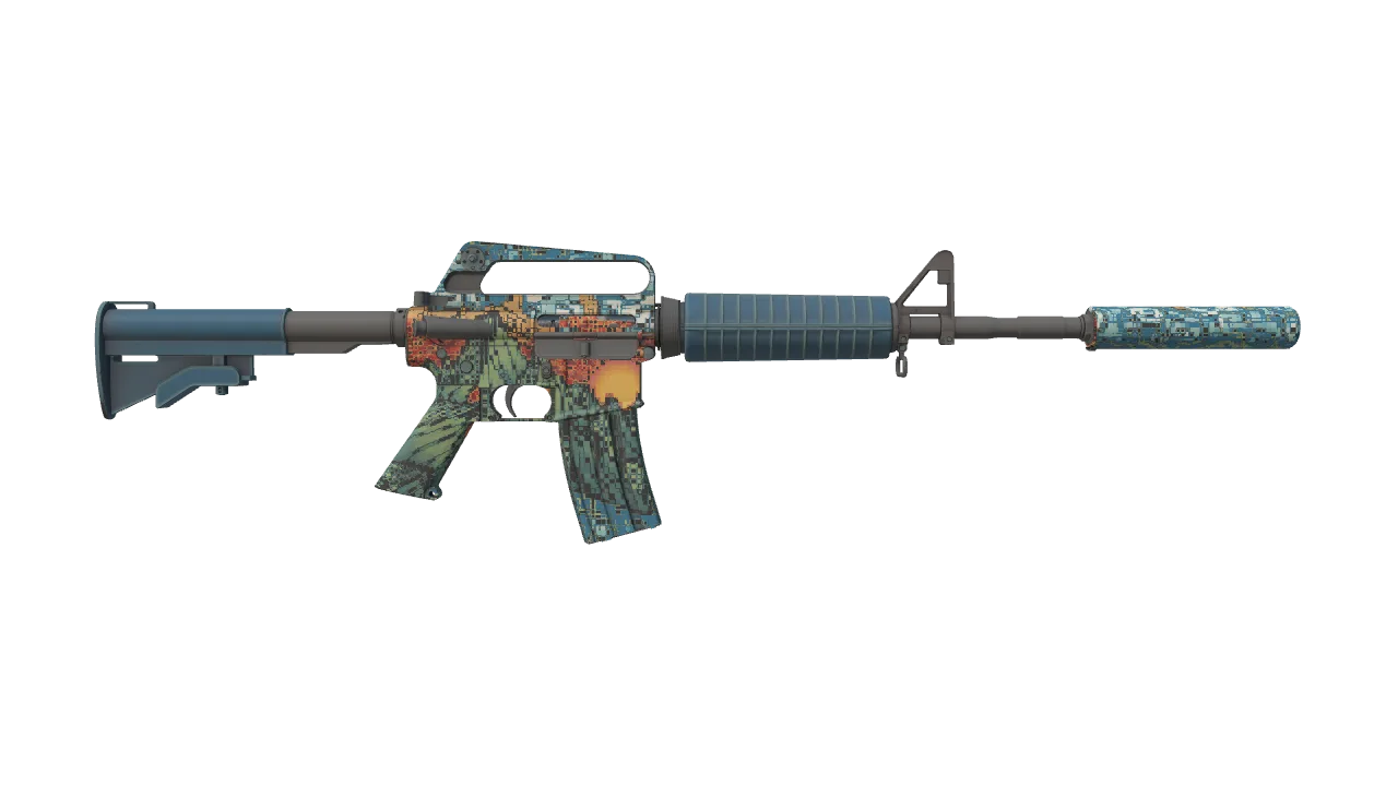 M4A1-S | Solitude seed #358, back