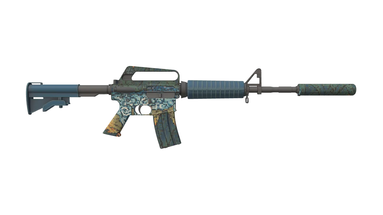 M4A1-S | Solitude seed #362, back