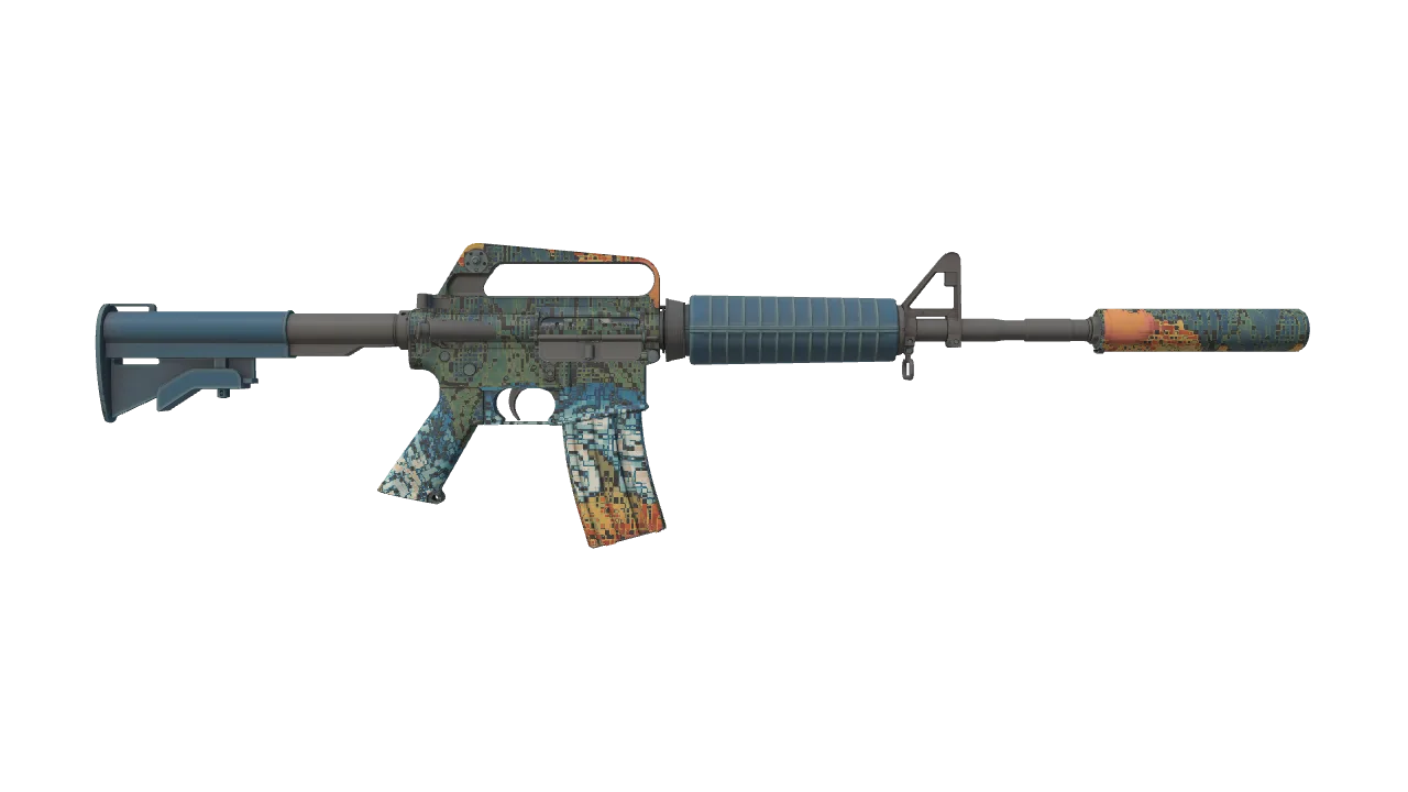 M4A1-S | Solitude seed #367, back