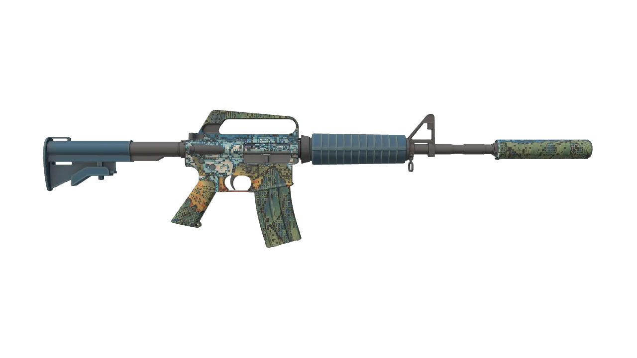 M4A1-S | Solitude seed #37, back