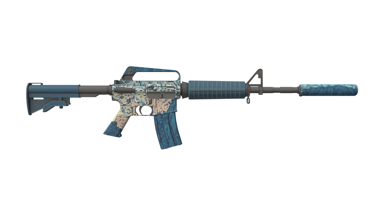 M4A1-S | Solitude seed #370, back