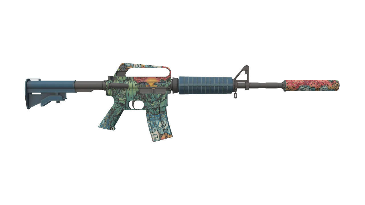 M4A1-S | Solitude seed #372, back