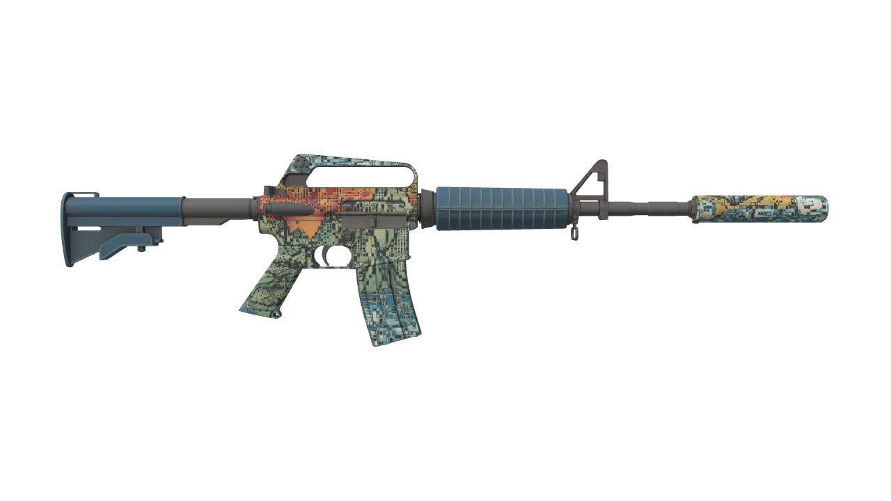 M4A1-S | Solitude seed #376, back