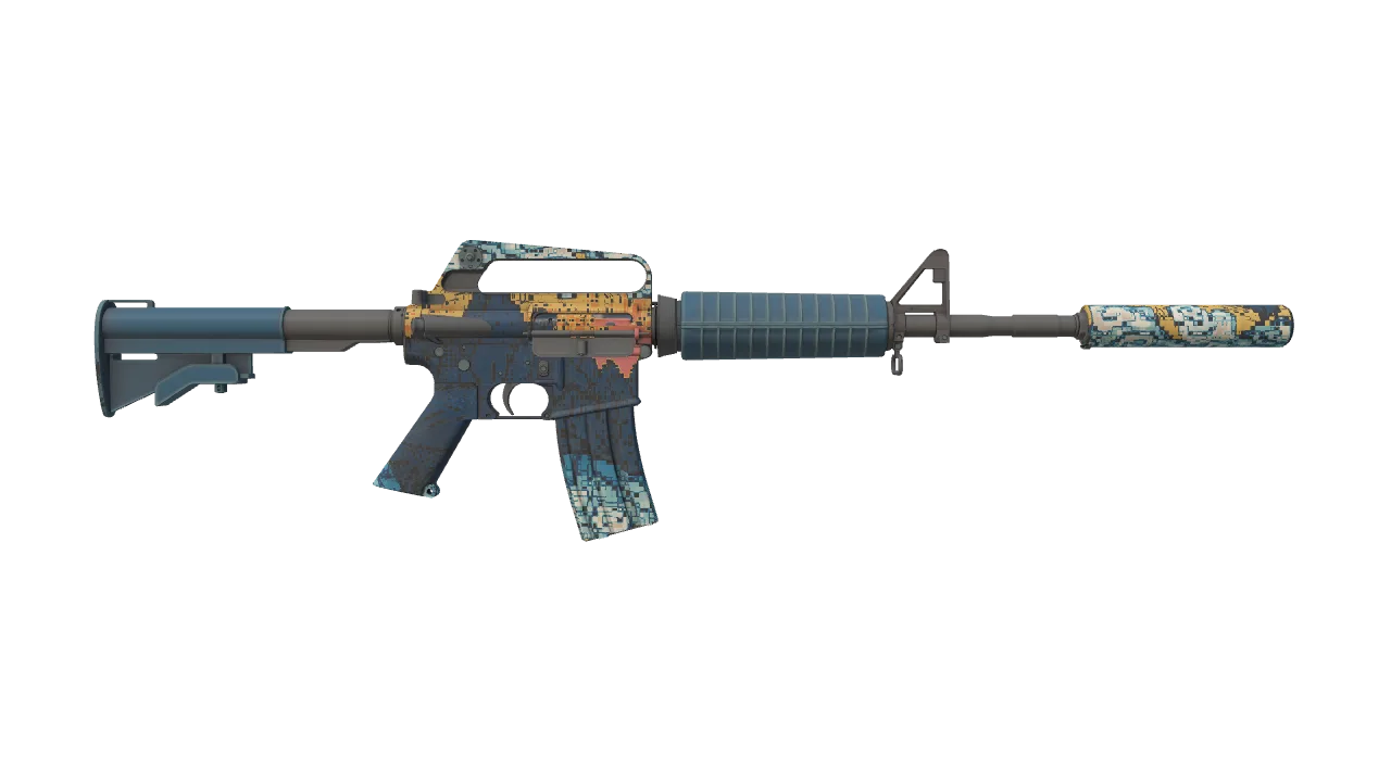 M4A1-S | Solitude seed #378, back