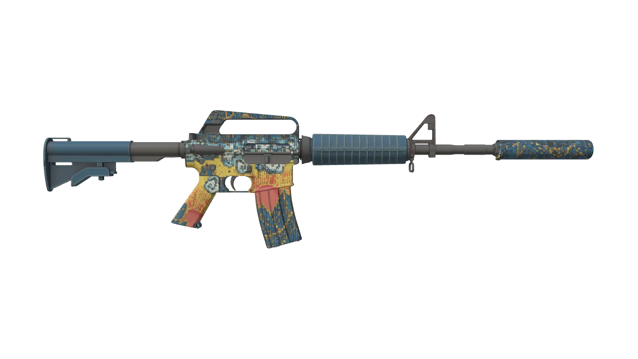 M4A1-S | Solitude seed #379, back