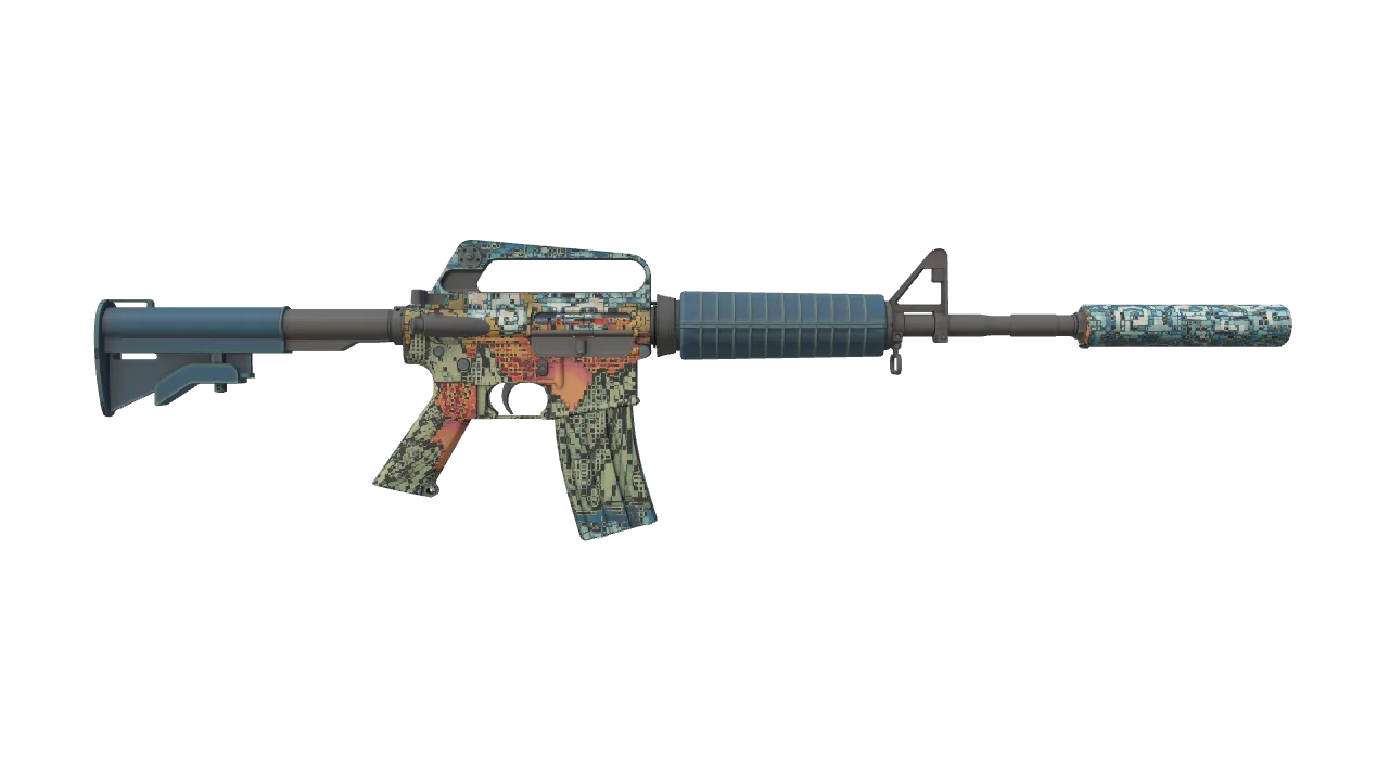 M4A1-S | Solitude seed #38, back