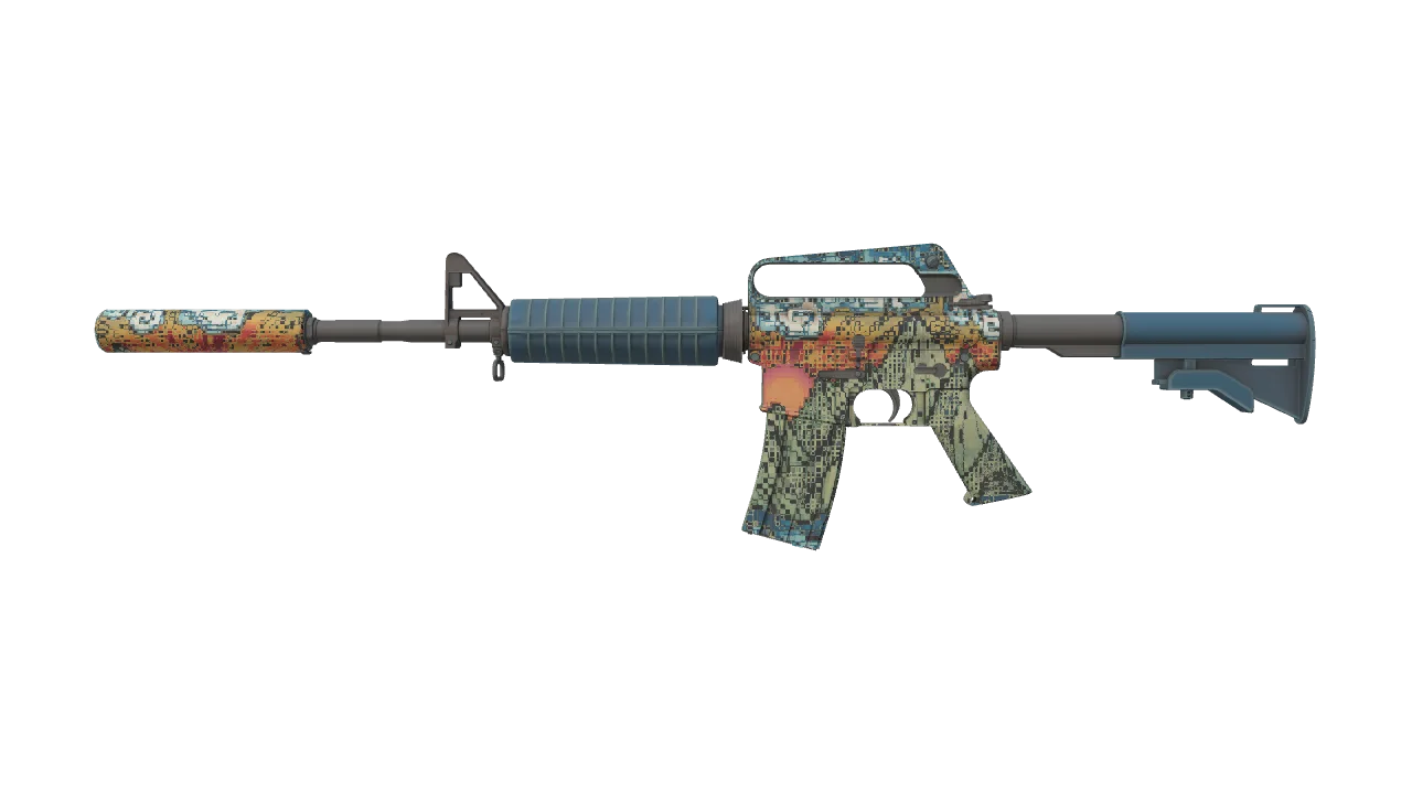 M4A1-S | Solitude seed #38, front