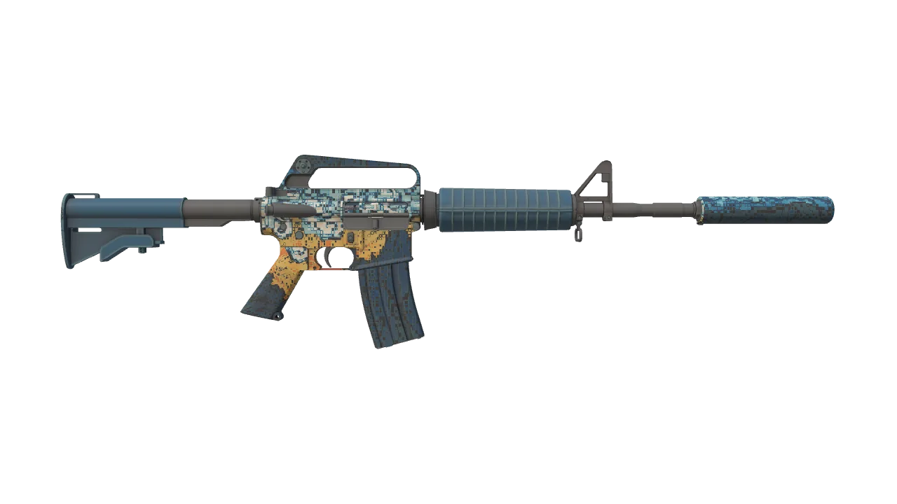 M4A1-S | Solitude seed #383, back