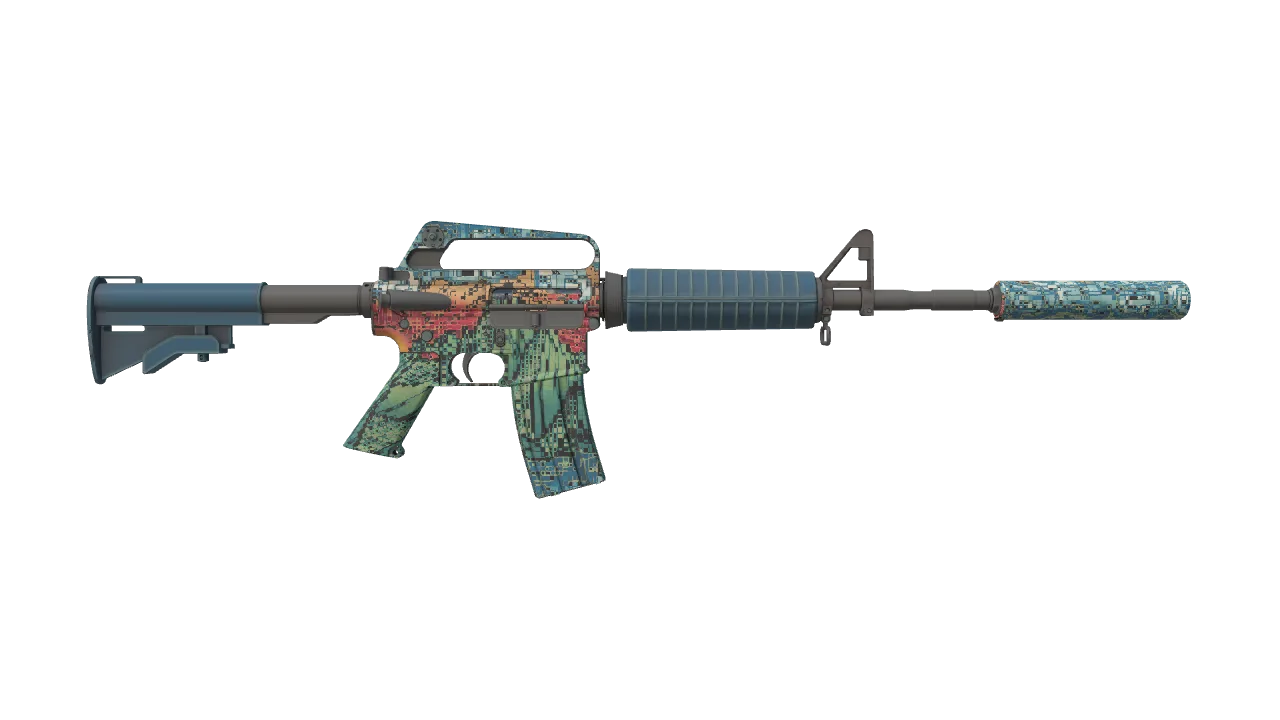 M4A1-S | Solitude seed #388, back