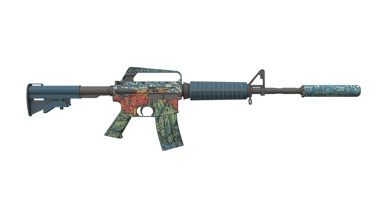 M4A1-S | Solitude seed #390, back