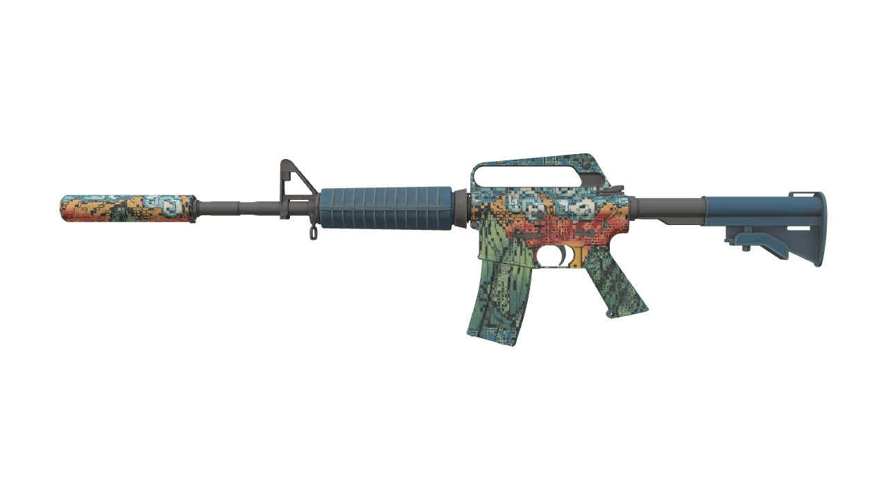 M4A1-S | Solitude seed #390, front