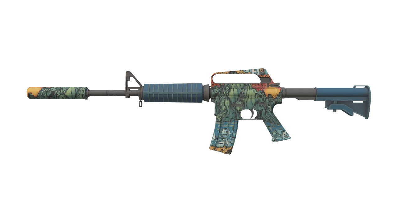 M4A1-S | Solitude seed #393, front