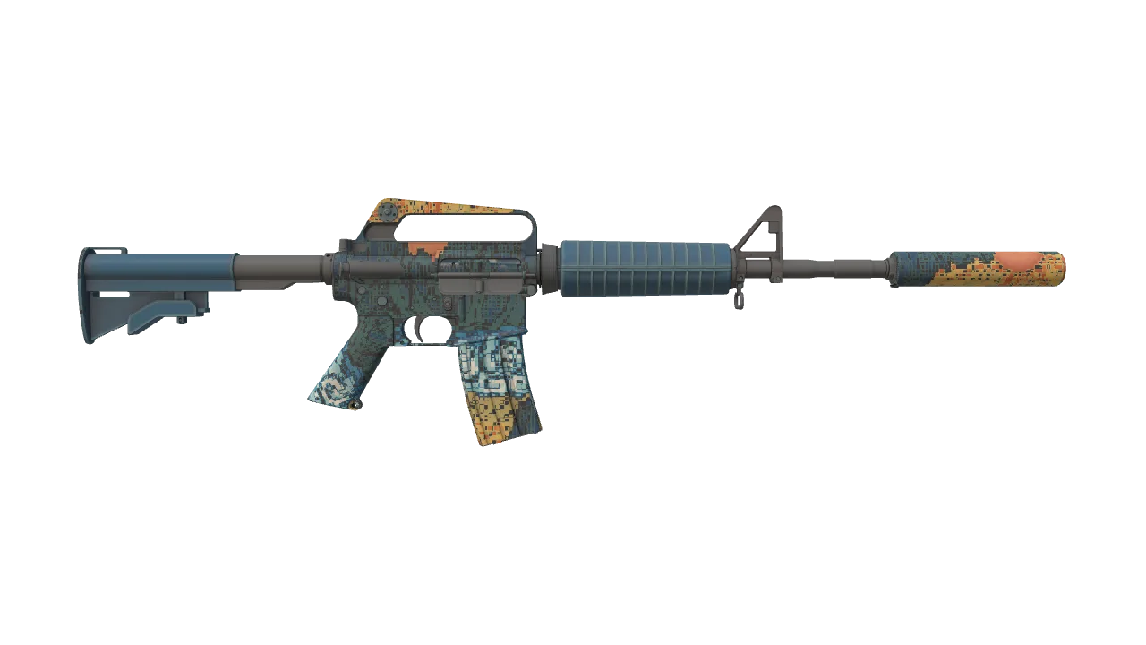 M4A1-S | Solitude seed #396, back