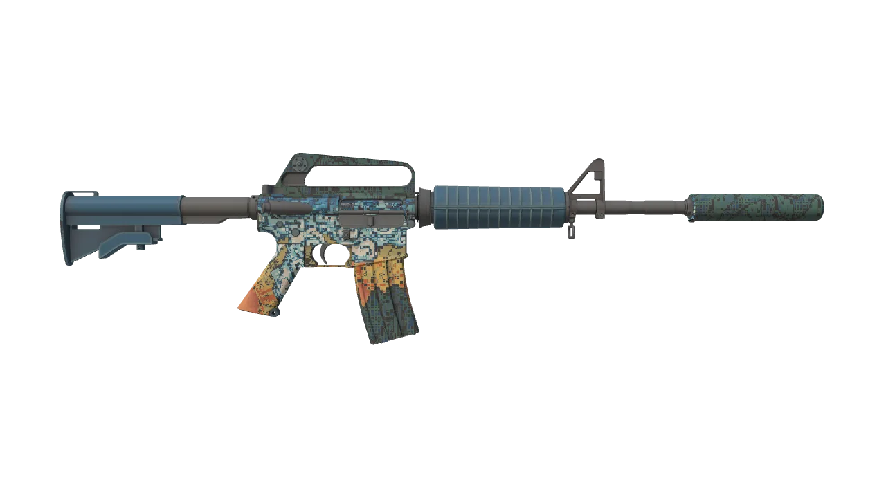 M4A1-S | Solitude seed #398, back