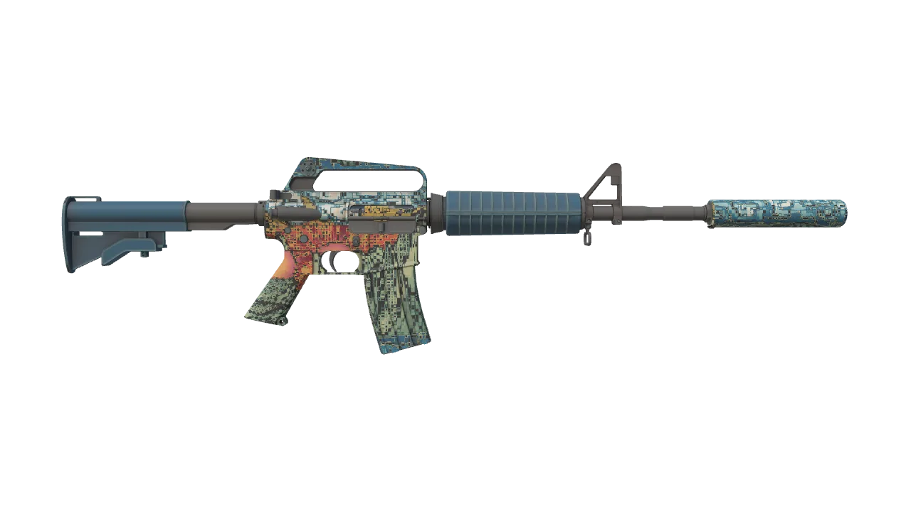 M4A1-S | Solitude seed #399, back