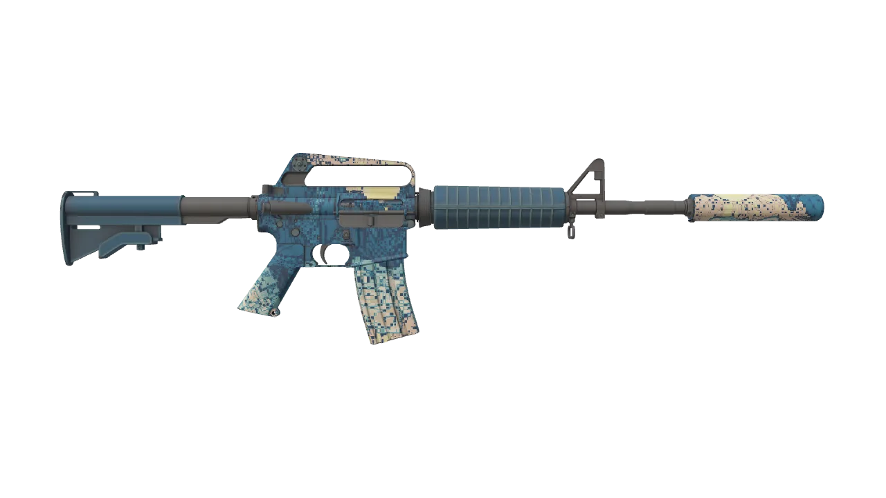 M4A1-S | Solitude seed #406, back