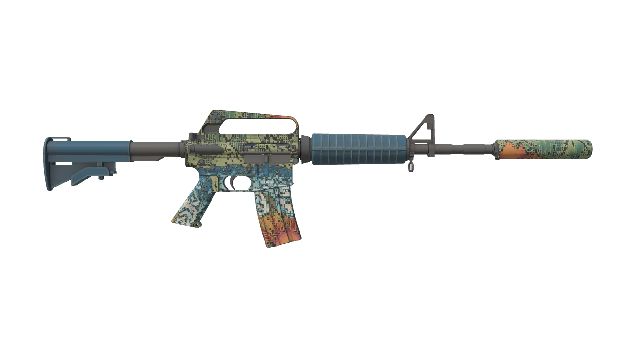 M4A1-S | Solitude seed #409, back