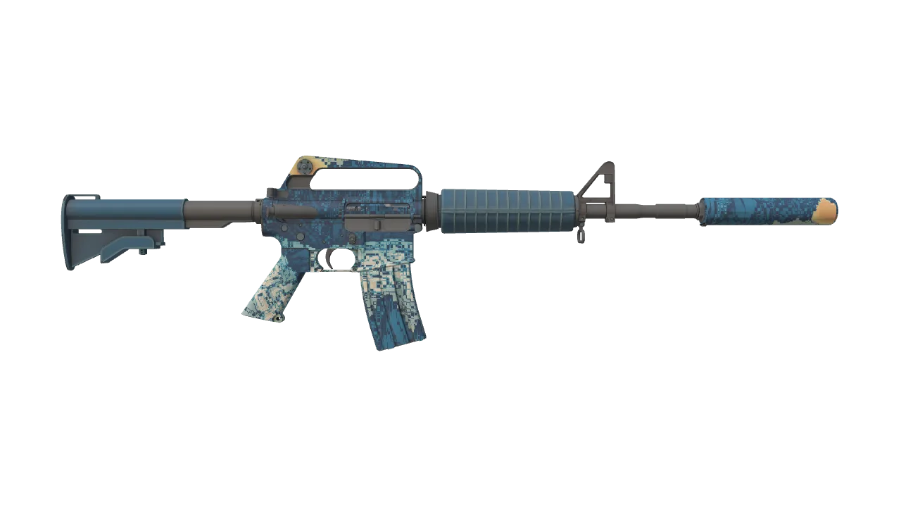 M4A1-S | Solitude seed #410, back