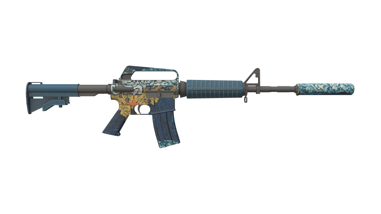 M4A1-S | Solitude seed #411, back