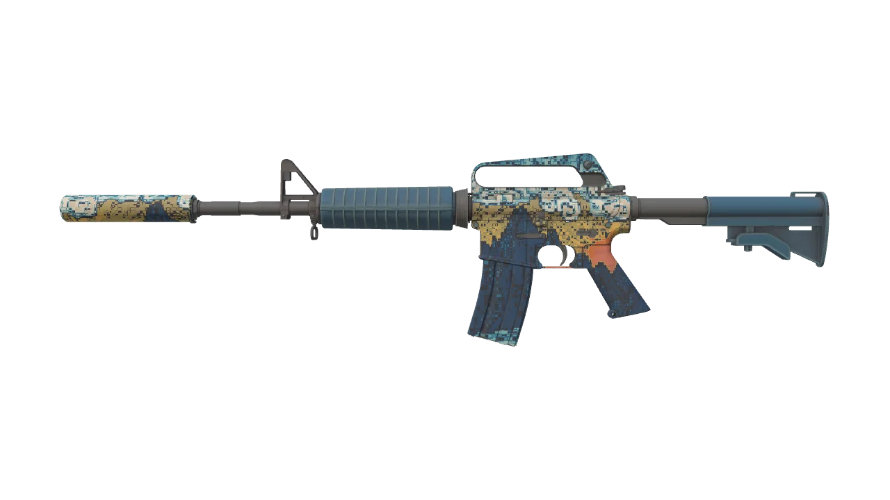M4A1-S | Solitude seed #411, front