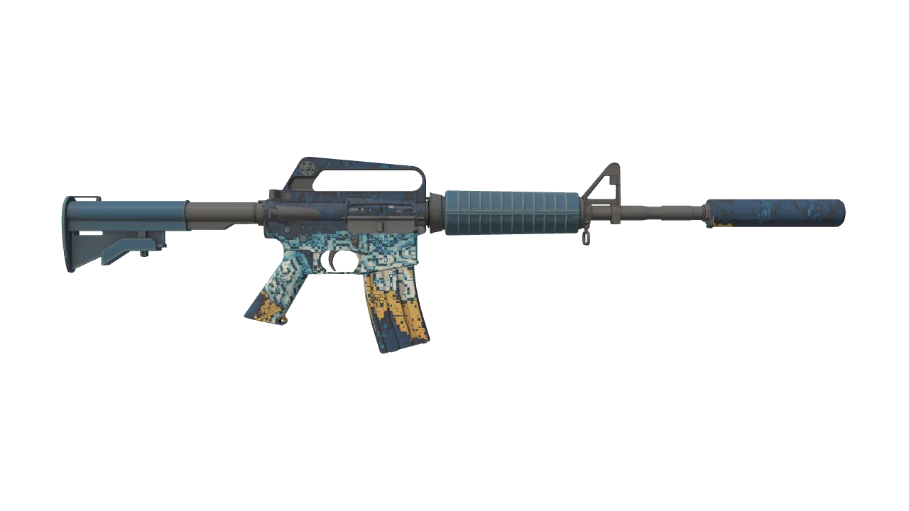 M4A1-S | Solitude seed #413, back