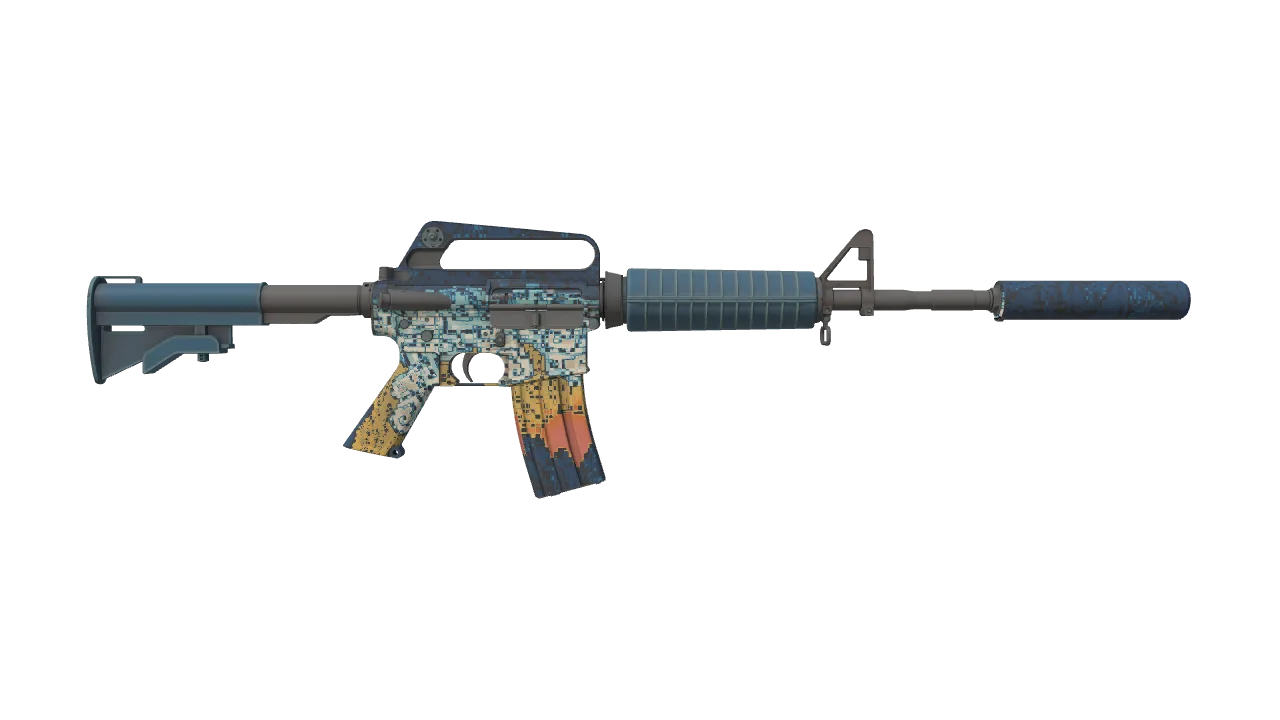 M4A1-S | Solitude seed #423, back