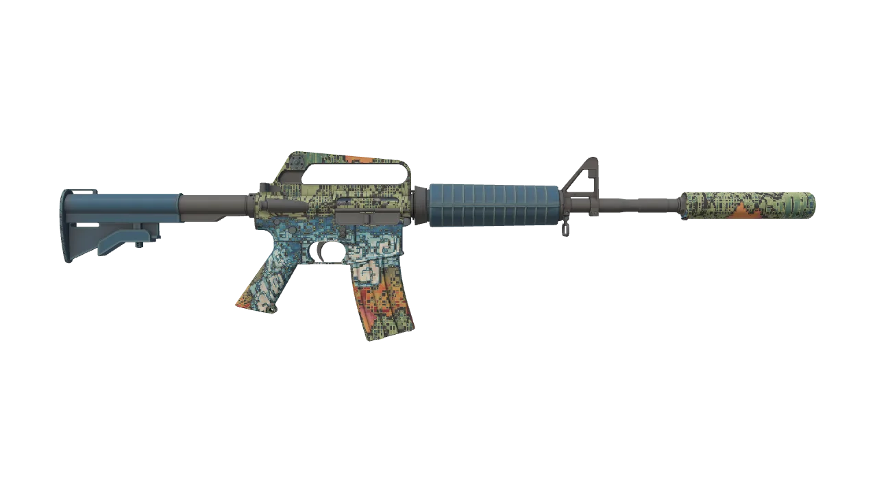 M4A1-S | Solitude seed #424, back