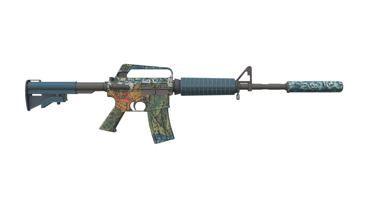 M4A1-S | Solitude seed #425, back