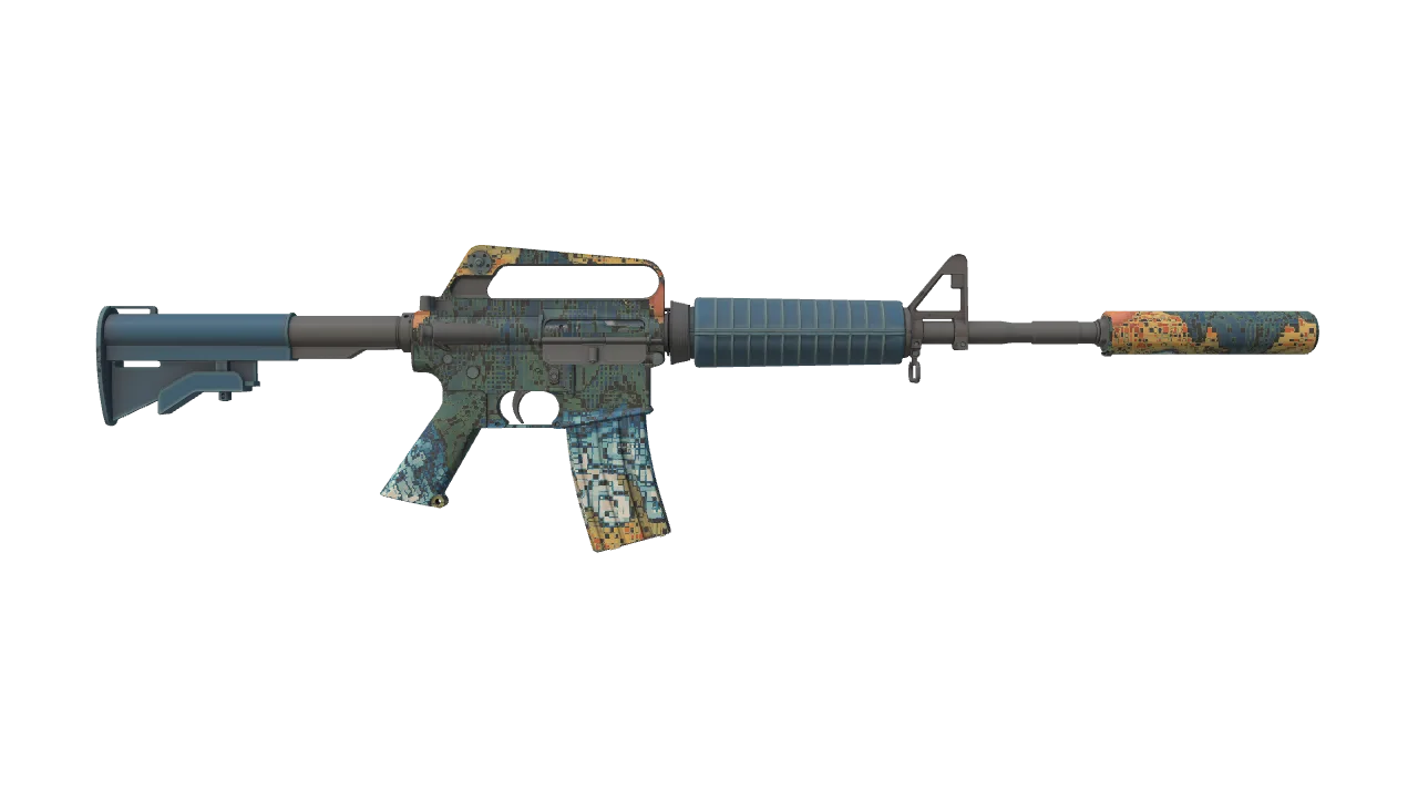 M4A1-S | Solitude seed #427, back