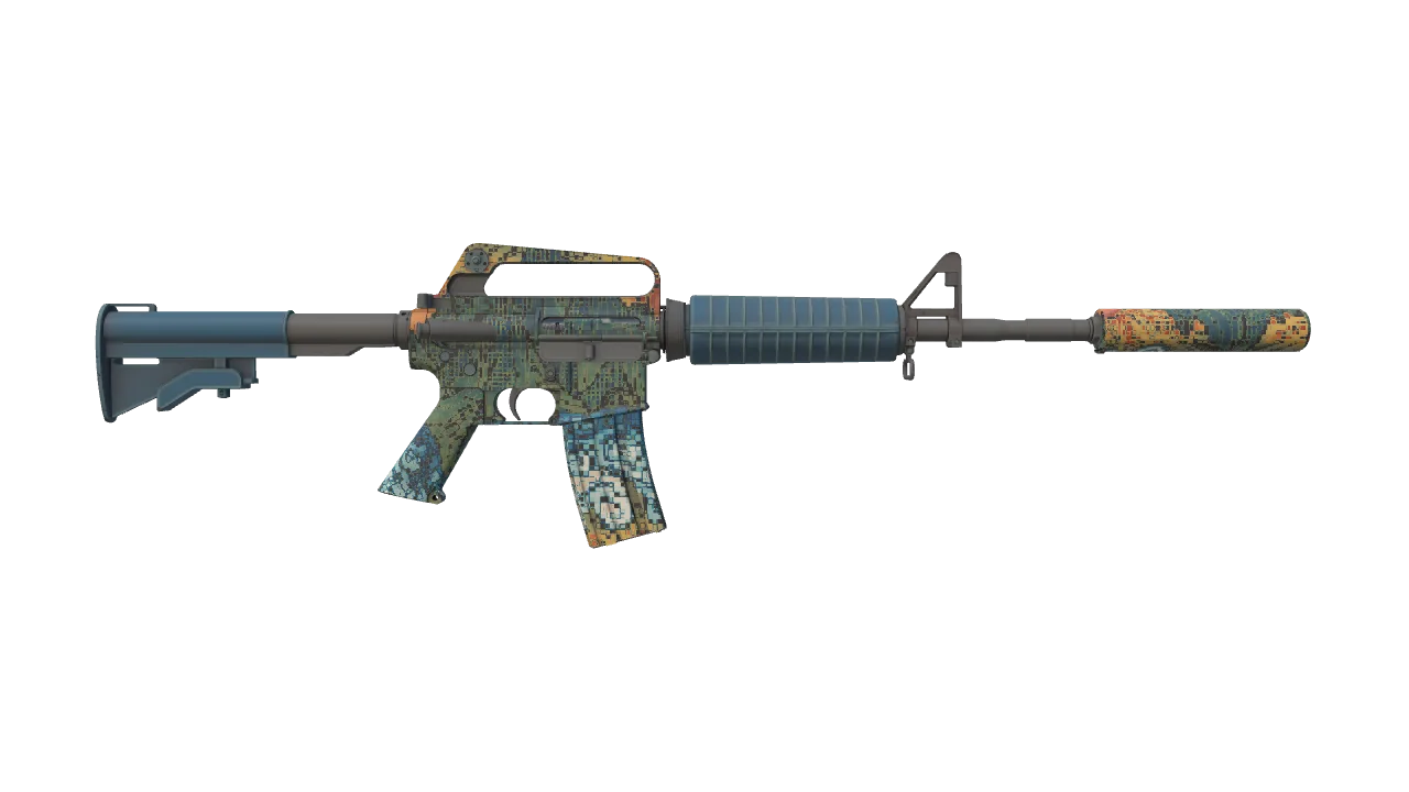 M4A1-S | Solitude seed #428, back