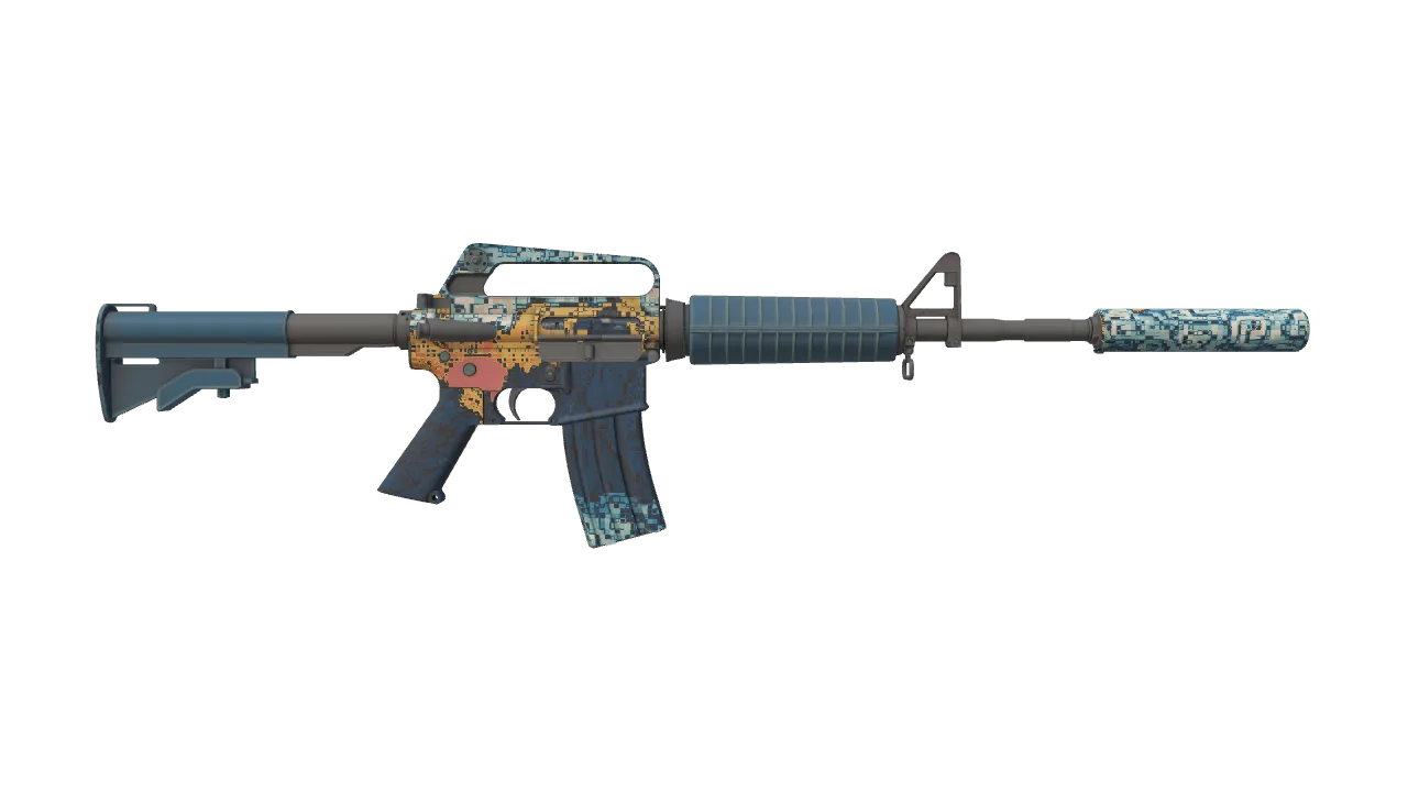 M4A1-S | Solitude seed #429, back