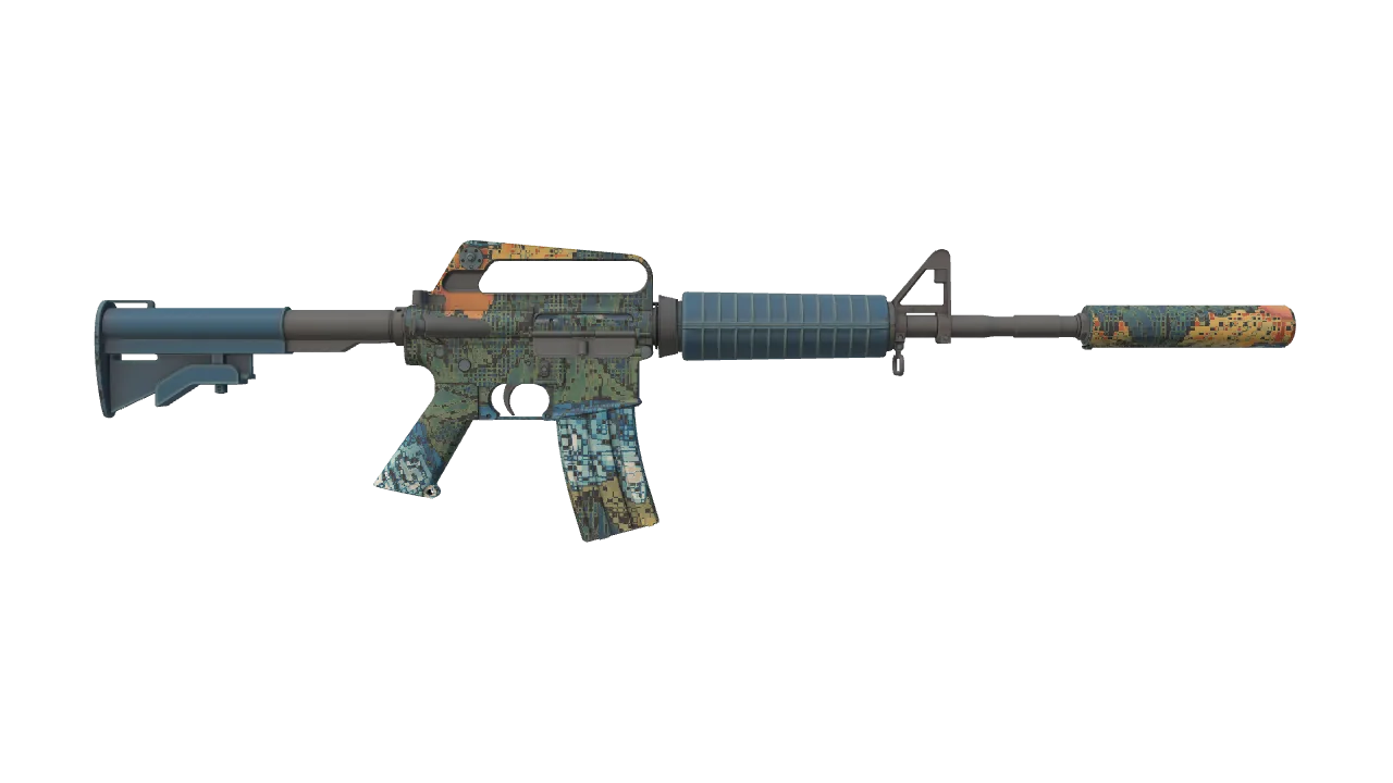 M4A1-S | Solitude seed #432, back