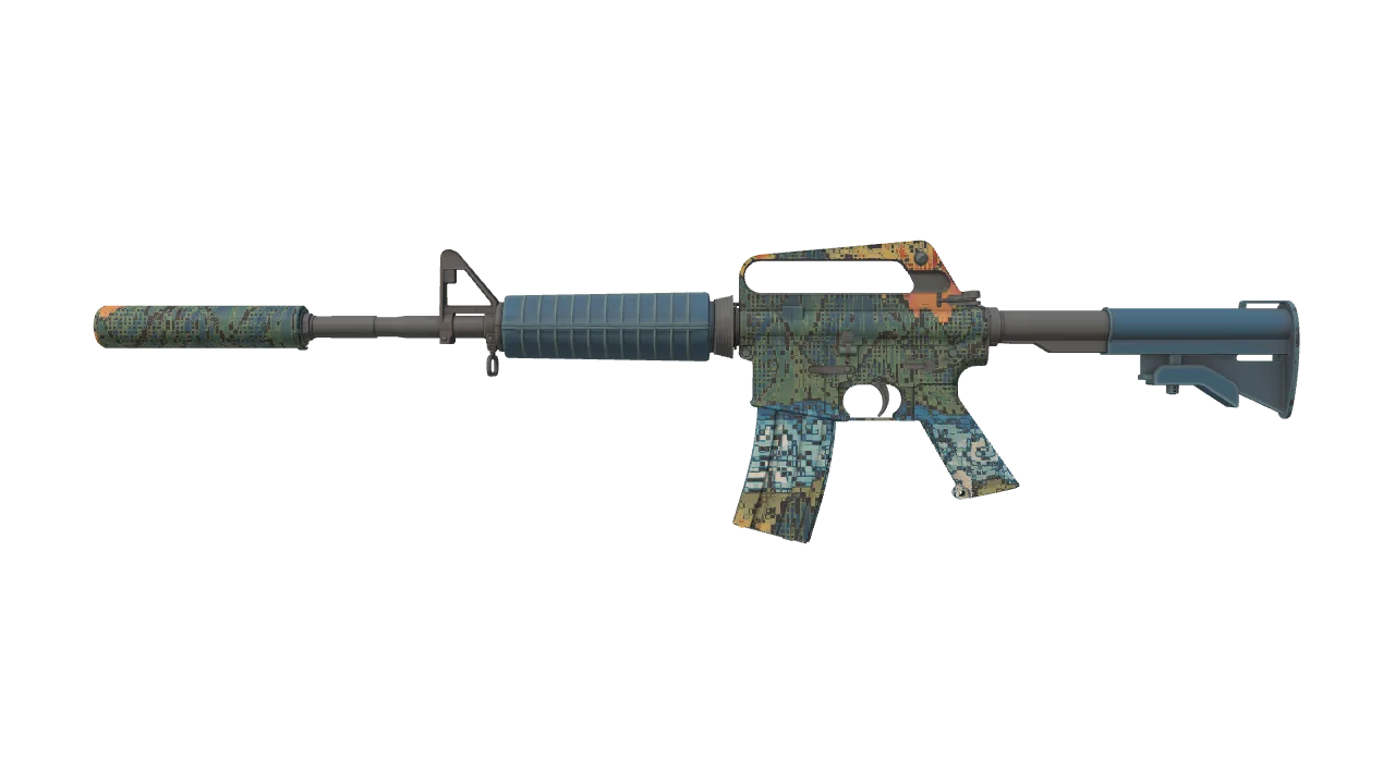 M4A1-S | Solitude seed #432, front