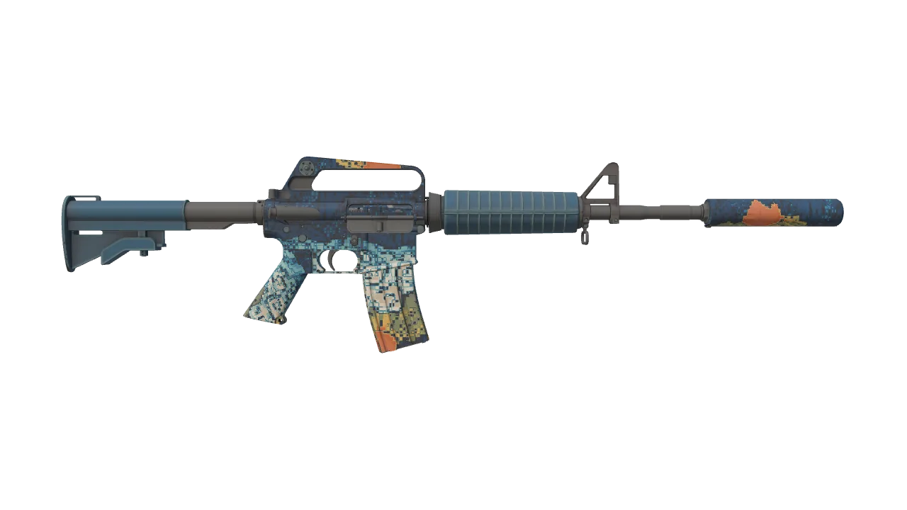 M4A1-S | Solitude seed #437, back