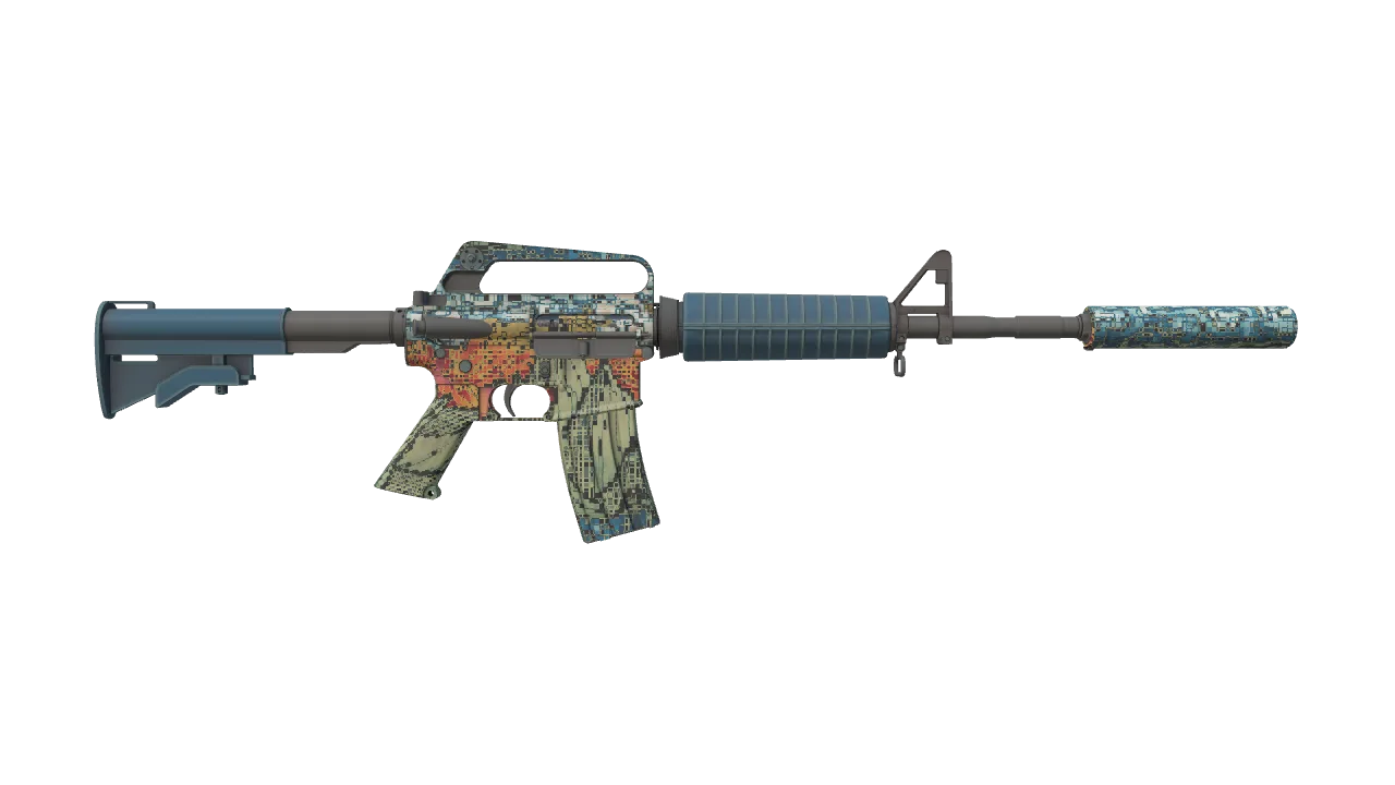 M4A1-S | Solitude seed #442, back