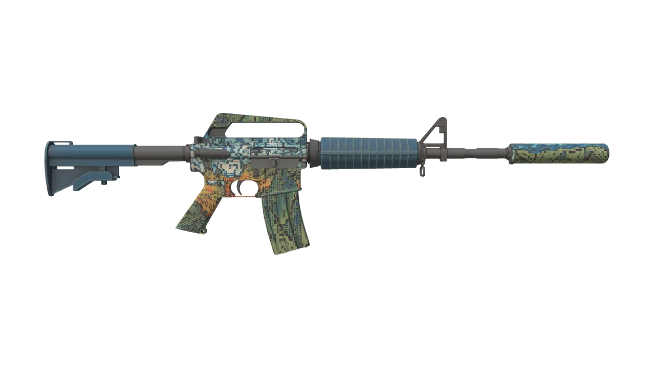 M4A1-S | Solitude seed #447, back