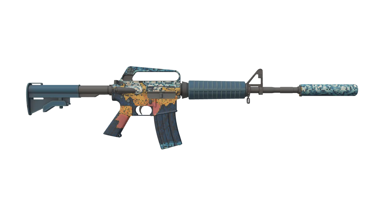 M4A1-S | Solitude seed #450, back