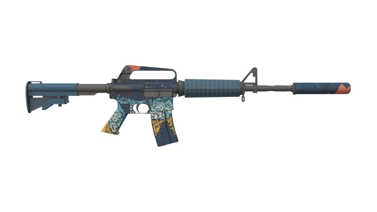 M4A1-S | Solitude seed #451, back