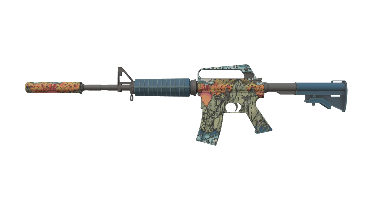 M4A1-S | Solitude seed #454, front