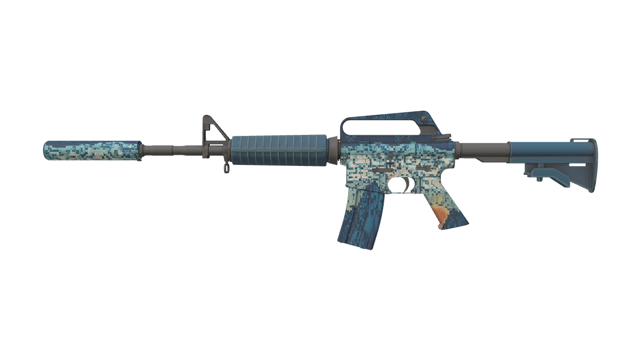 M4A1-S | Solitude seed #455, front