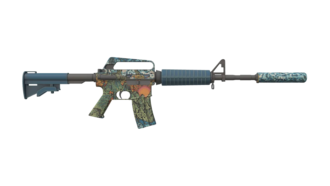 M4A1-S | Solitude seed #457, back
