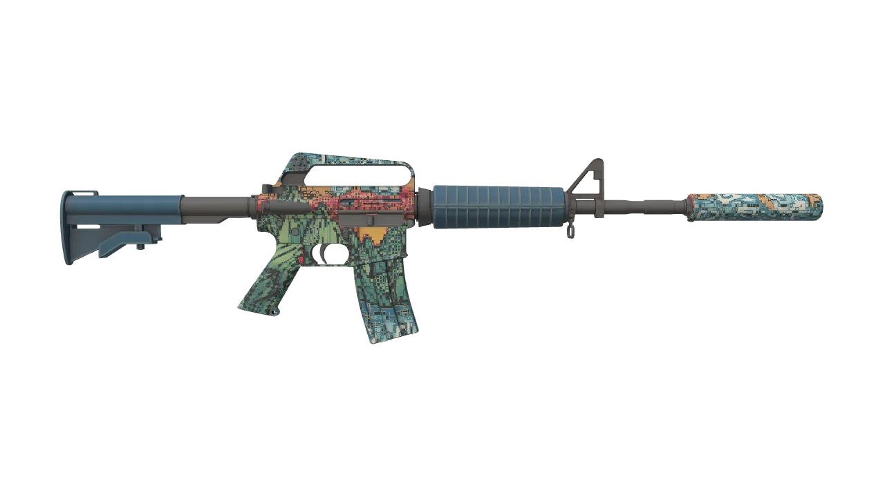 M4A1-S | Solitude seed #462, back