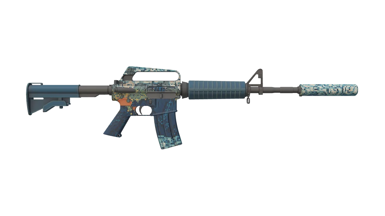 M4A1-S | Solitude seed #463, back